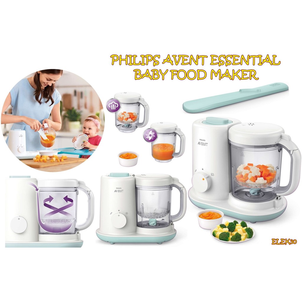 ELEK30 PHILIPS AVENT ESSENTIAL BABY FOOD MAKER STEAMER BLENDER