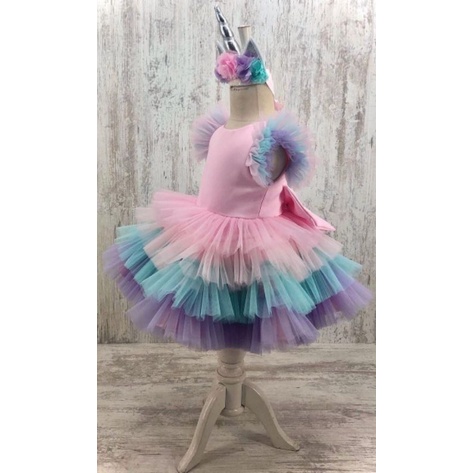 ameliarahma tutu dress kuda poni unicorn baju ulang tahun anak perempuan dress pesta tutu rempel