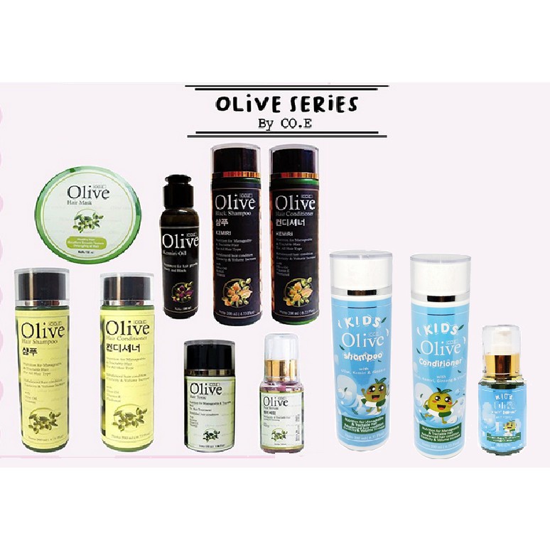 ❤GRY❤ CO.E HAIR CARE | Olive Black Kids Shampo Conditioner Tonic Masker Rambut Minyak Kemiri