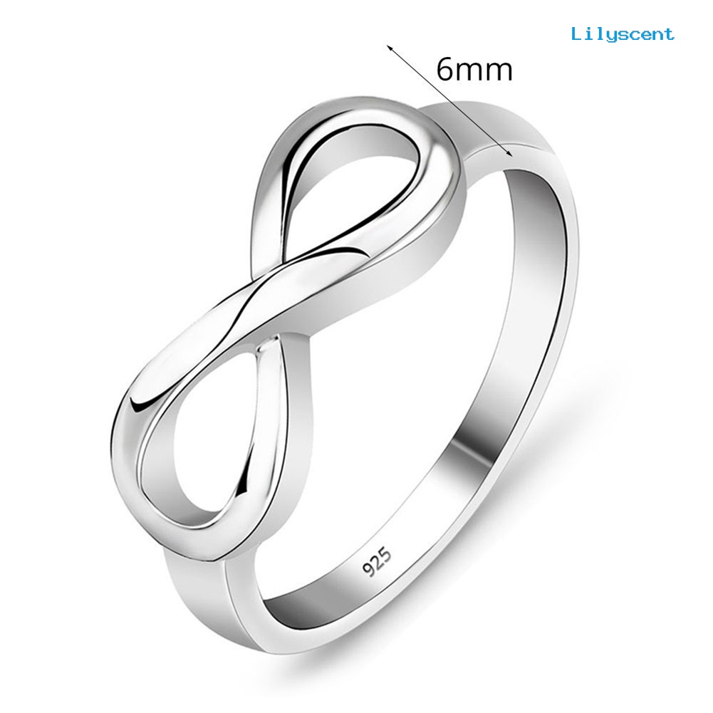 Cincin Desain Simbol Eternity Endless Love Untuk Wanita