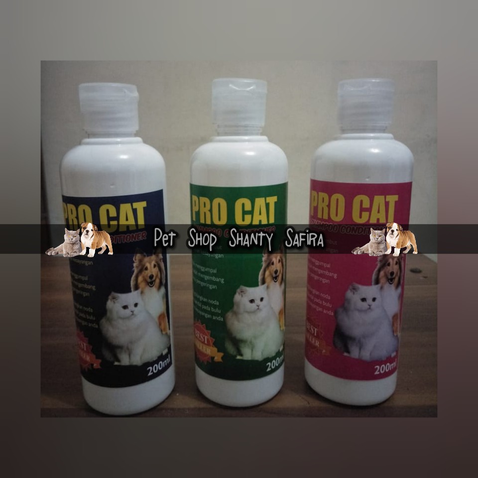 SHAMPO KUCING PLUS CONDITIONER PRO CAT 250 ML