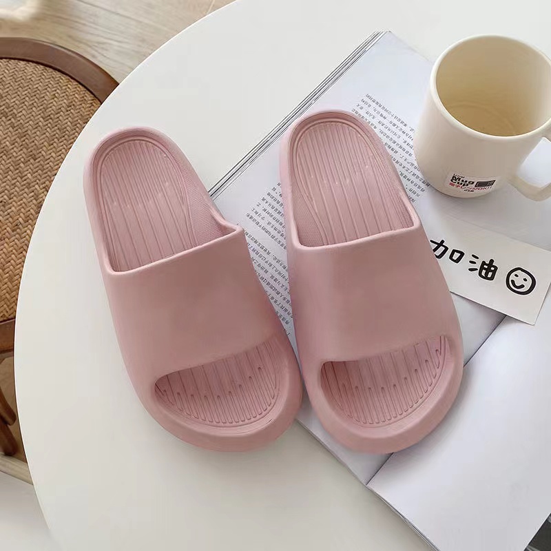 Sandal Bahan EVA Karet Polos Wanita Slip On Korean Style Murah Empuk Anti Selip Sendal Cewek Sendal Wanita