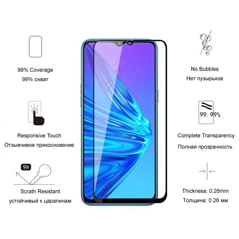 FREE ✅ TEMPERED GLASS FULL REALME 5 5i 6 6i - HARDCASE SOFTCASE CASE FUZE ARMOR REALMI 5 5i 6 6i