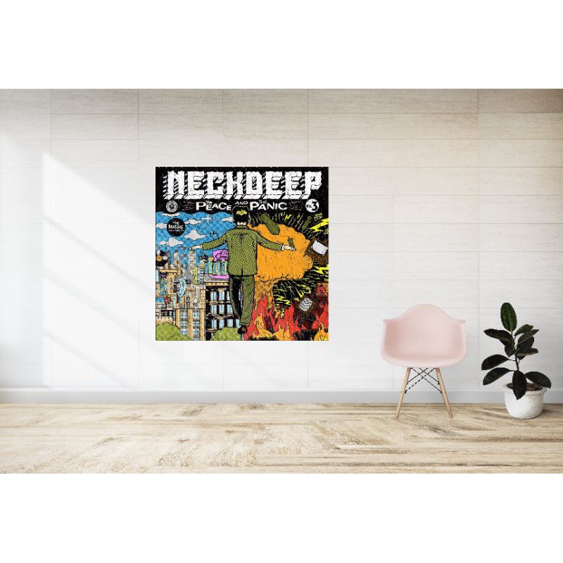Wall Flag Bendera Dinding Pop Punk Band Neck Deep