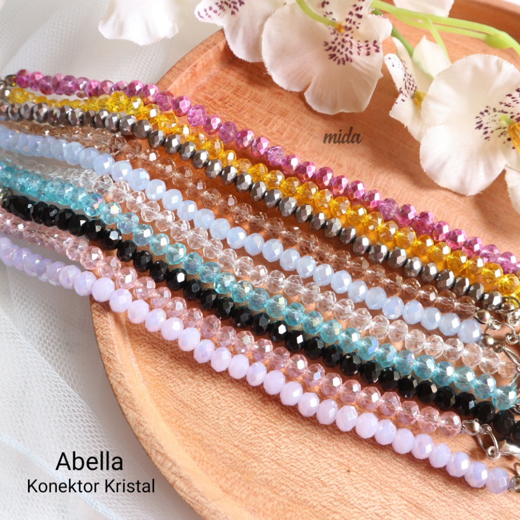 ABELLA KONEKTOR KRISTAL / KONEKTOR MASKER / KONEKTOR MASKER HIJAB KRISTAL / KONEKTOR HIJAB / TALI MA
