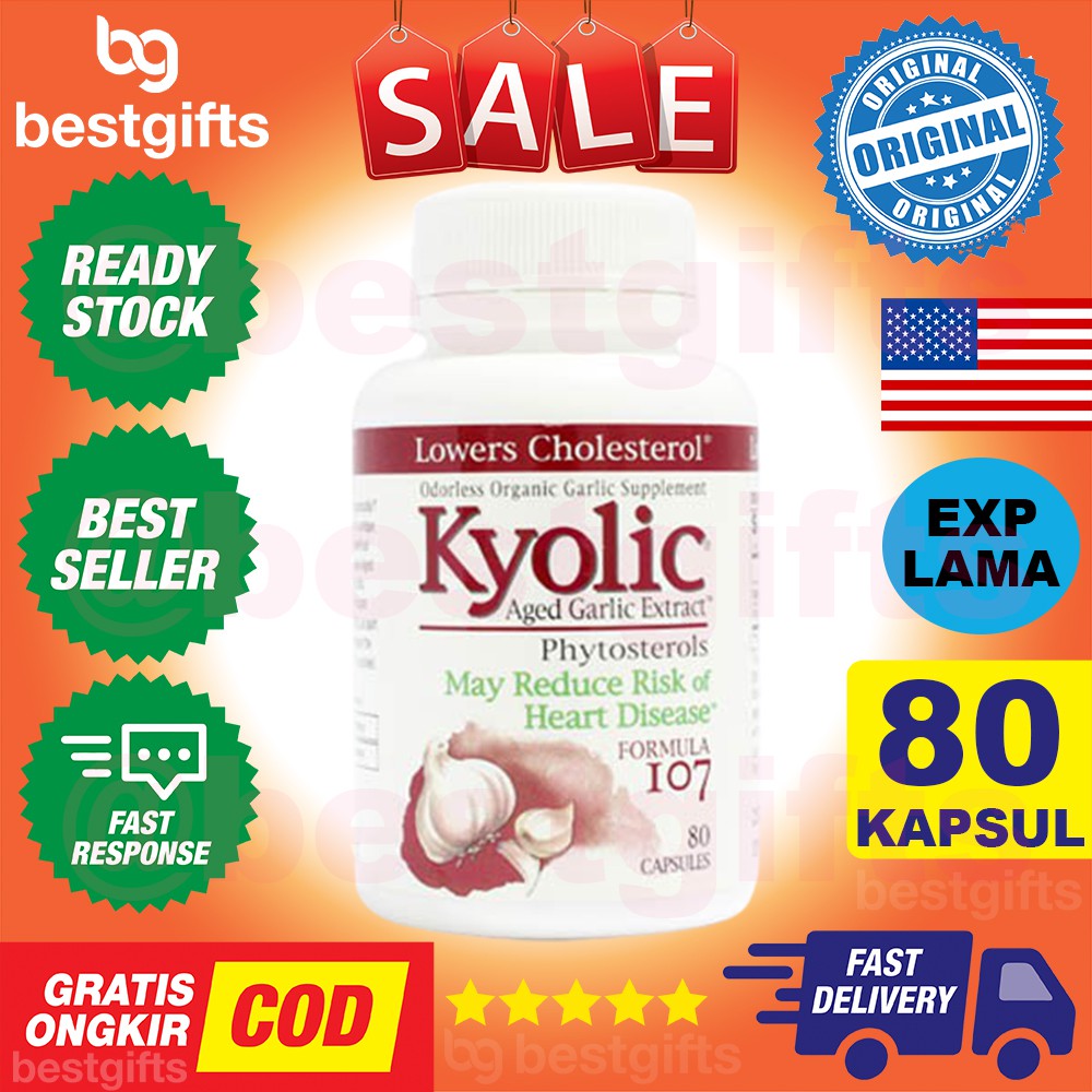 KYOLIC PHYTOSTEROLS FORMULA 107 ANTIOKSIDAN ANTI RADANG MIKROBIAL KEKEBALAN TUBUH DETOX 80 KAPSUL