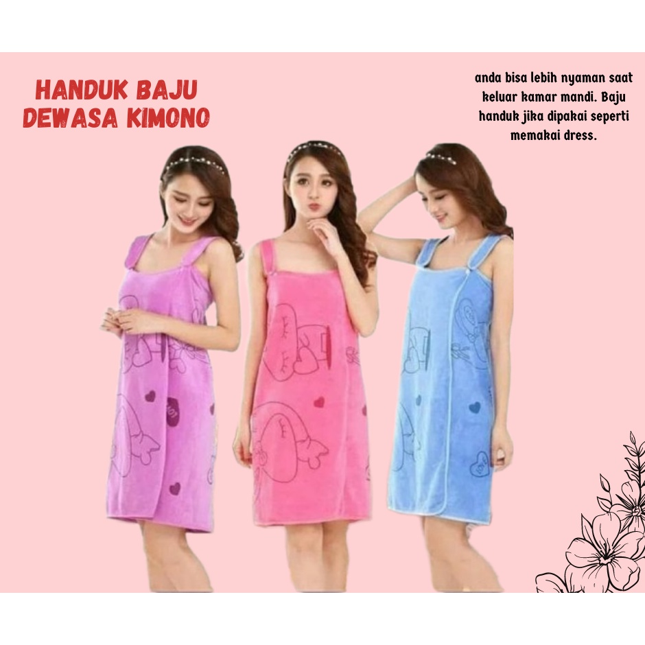 TERLARIS!!! Handuk Baju Kimono Dewasa Lucu dan Unik