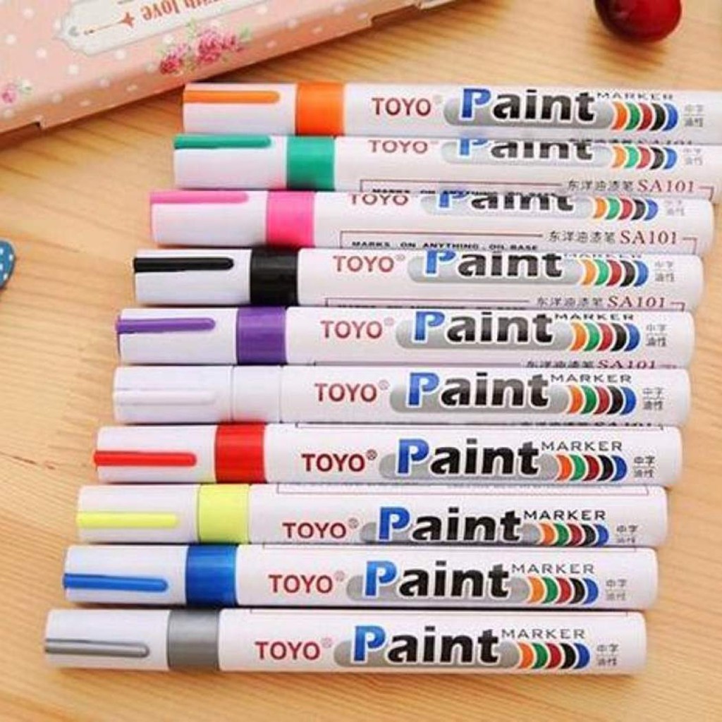 Spidol Ban  Ori Toyo Paint Marker Warna  Untuk Ban  Mobil  dan 