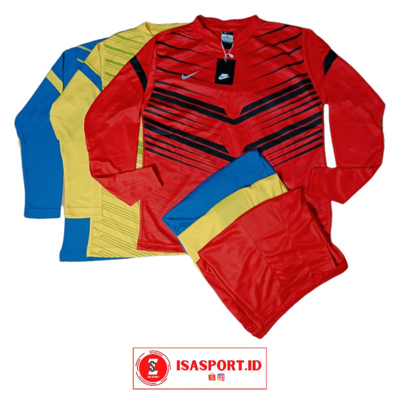 Setelan Kiper Dewasa Setelan Baju kiper Lengan panjang baju kiper celana kiper dewasa