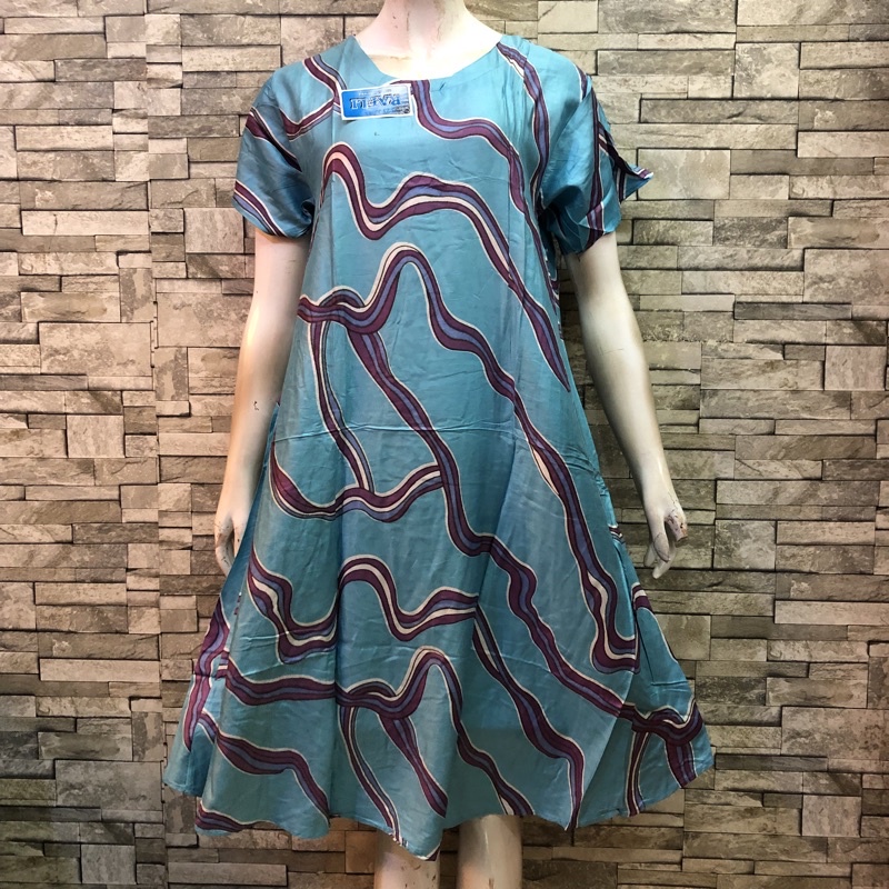 DASTER BALI MURAH MOTIF KEMBANG | BATIK AQILAH-OB 13