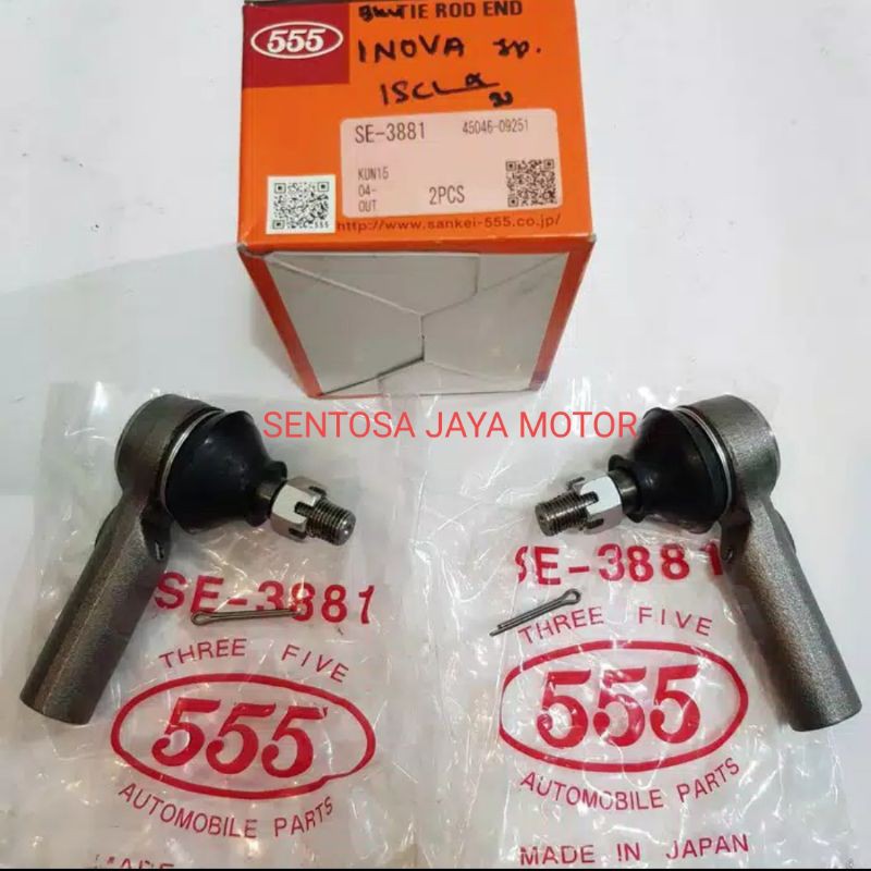 TIEROD TIE ROD END TIE ROD STABIL TIE ROD PENDEK INOVA INNOVA HILUX 555 JAPAN SE-3881