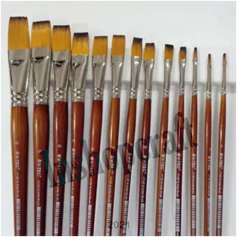 

Kuas Lukis 200F FLAT V-Tec Art Brush Murah [INSHOP]