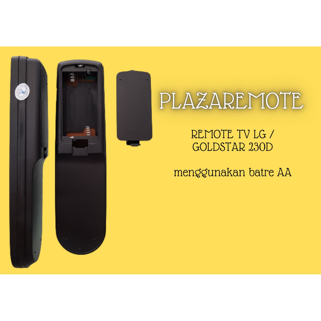 Remote LG DAN GOLDSTAR TV 230A DAN 230D