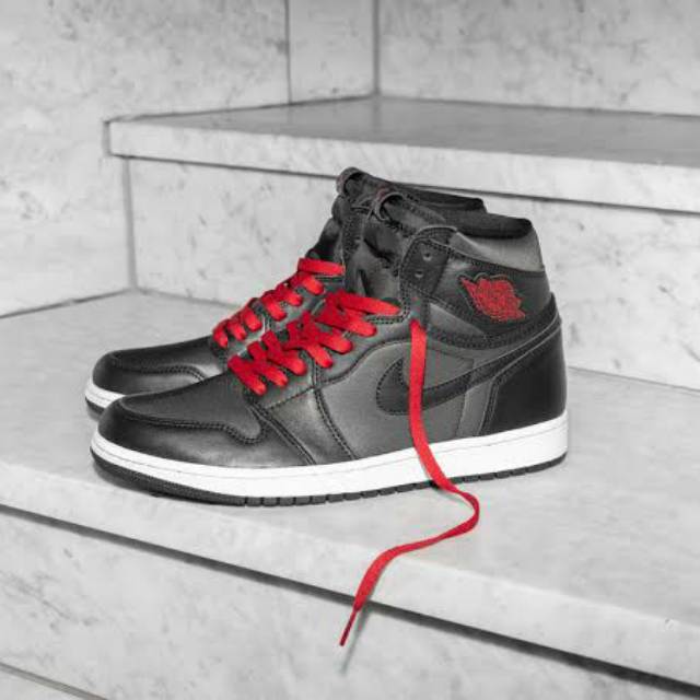 jordan 1 black red high