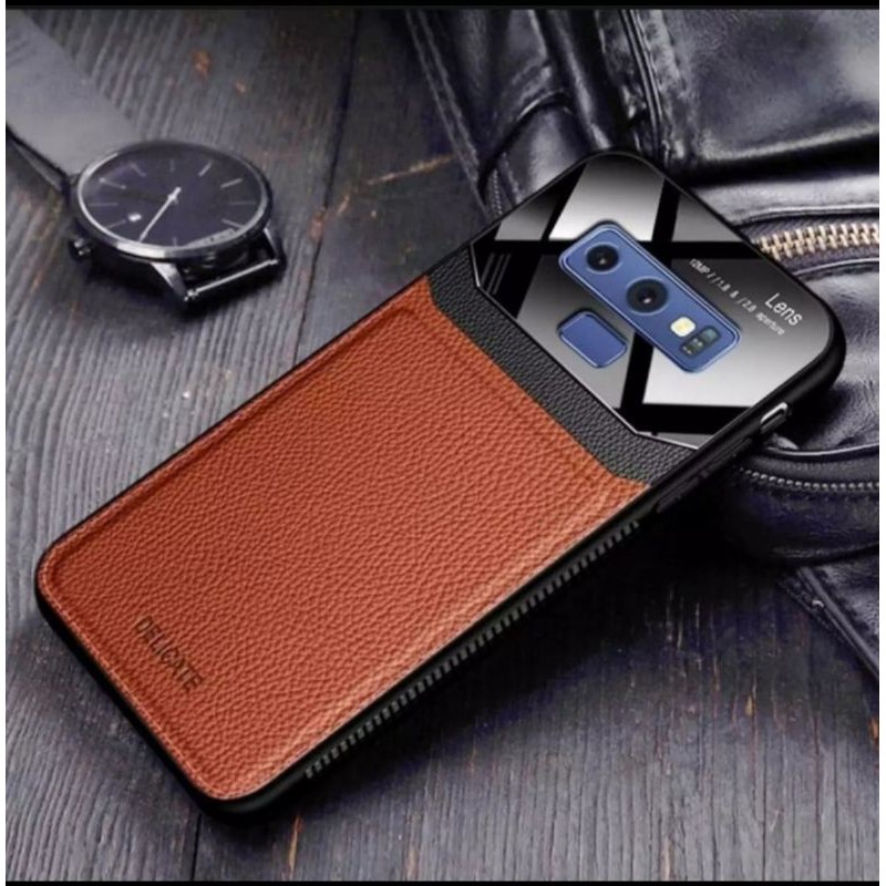 Soft Hard Case Samsung Galaxy Note 9 / Note 8 / Note 10 / Note 10 Plus Casing Cover Leather Kulit luxury glosi