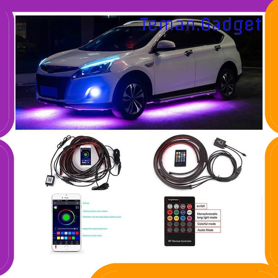 TG-DG025 JIAMEN LAMPU LED STRIP RGB 90/120CM 4PCS BLUETOOTH APP CONTROLLER JIA4