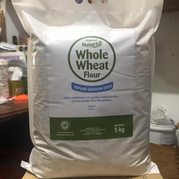 

Tepung Gandum Utuh 5Kg - Naturich Whole Wheat - Gosend / Grab Onlyy!! Ready