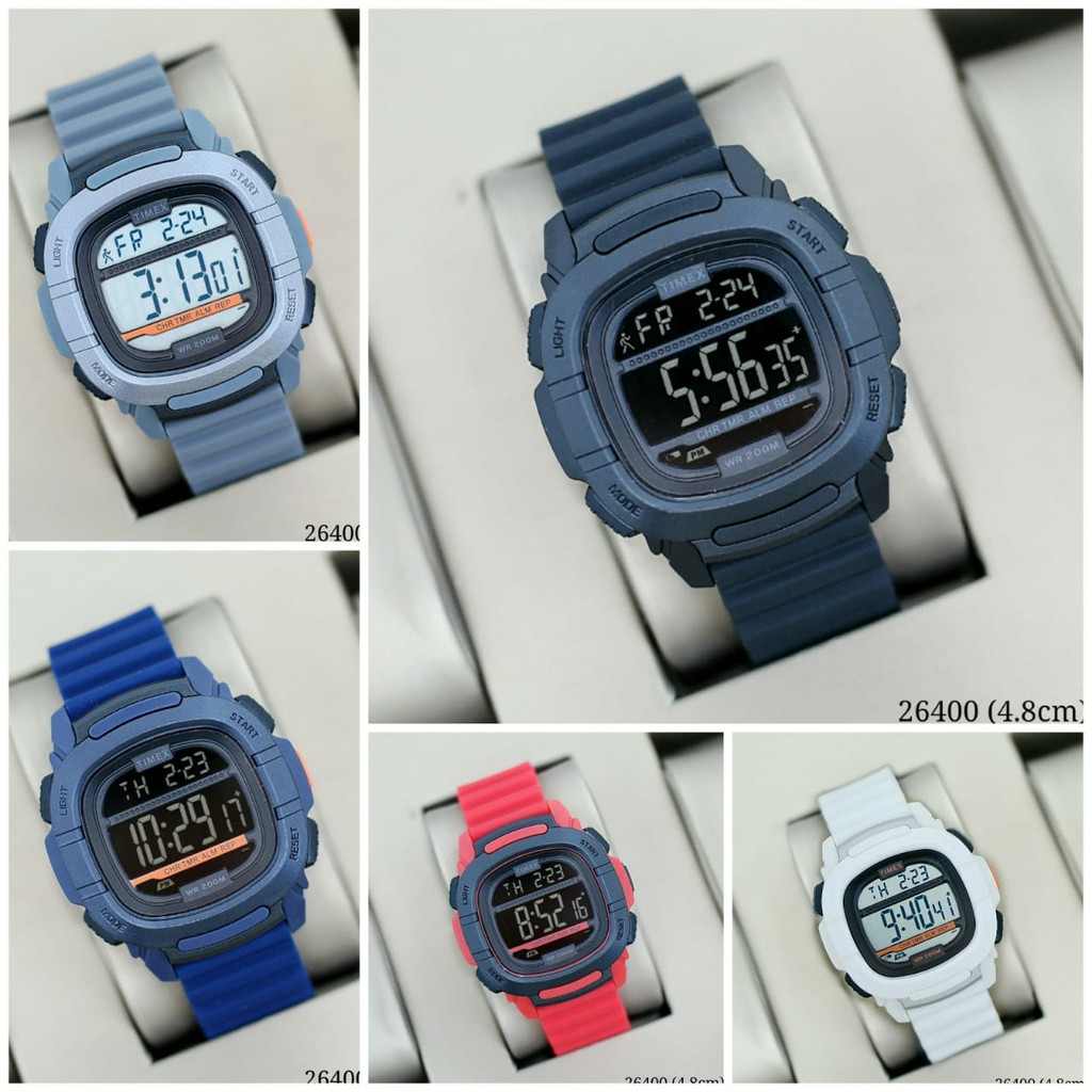 Jam Tangan Pria Digital TIMEX 26400 Rubber Strap