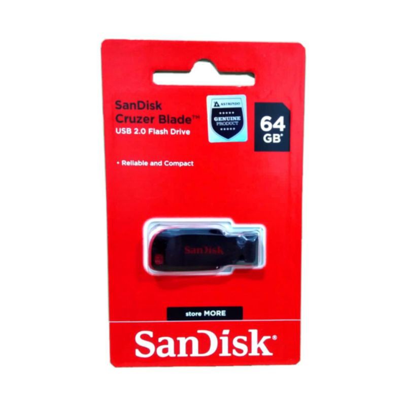 Sandisk Flashdisk 64GB Cruzer Blade CZ50 USB2.0