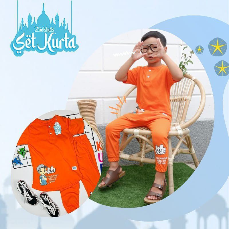 BEST SELLER KURTA ANAK KAOS  ZoelsKids Set. Koko Kurta Anak Bahan Adem