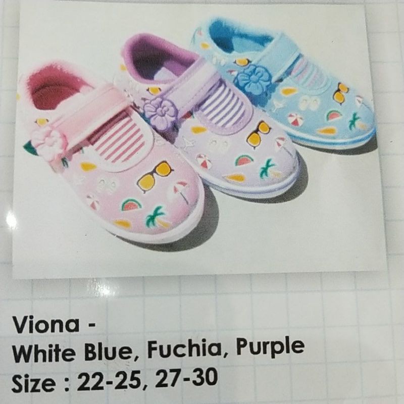 GALLETTI VIONA - 22-30 sepatu anak cewek lucu warna pink biru ungu -galletti viona