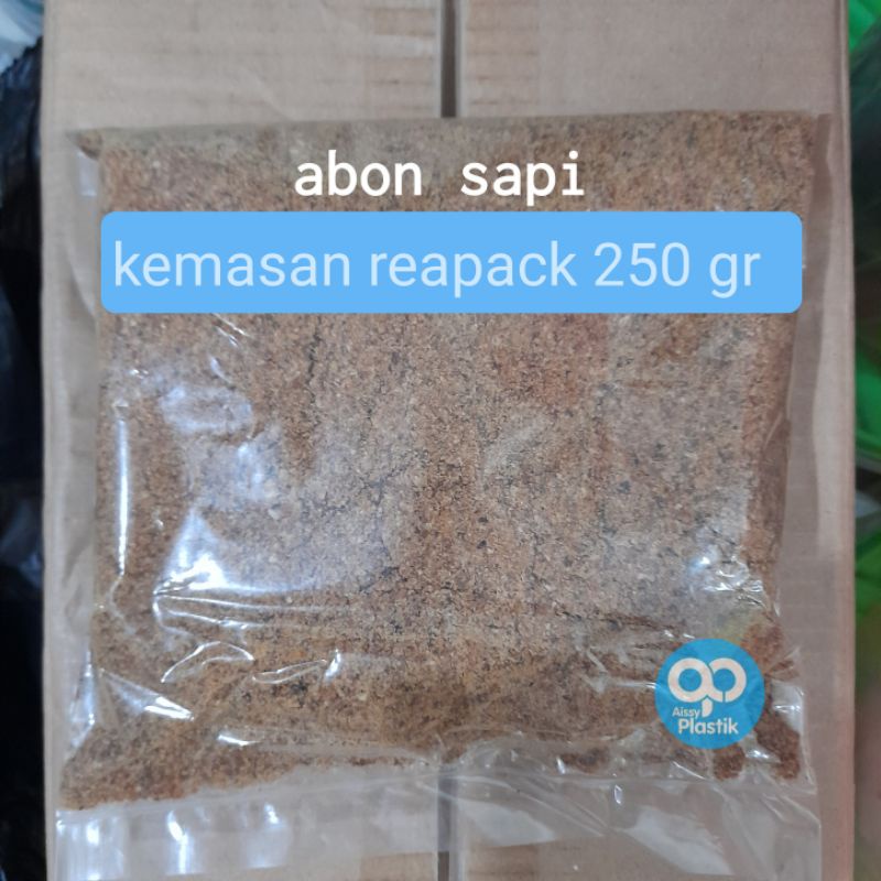 

abon sapi murah isian lemper/kue, kemasan 250 gr