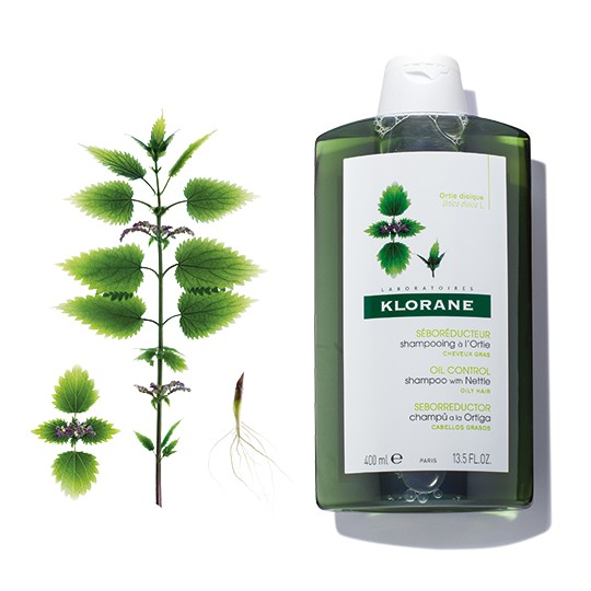 Klorane Nettle Shampoo 400 ml. Made in France.