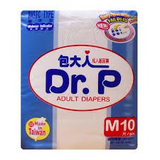 Dr P Basic Adult Diapers M10/L8/XL8