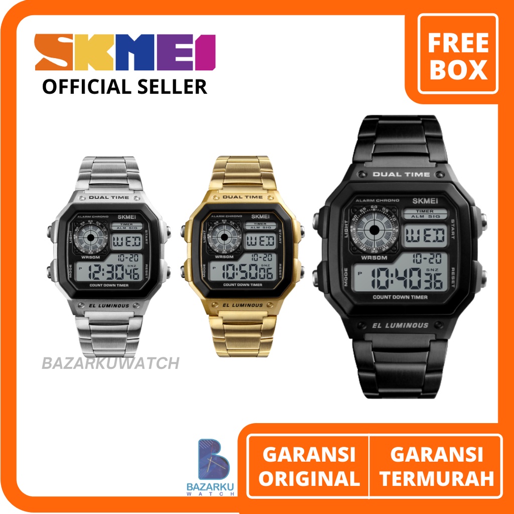 Jam Tangan Pria Skmei 1335 Jam Tangan Skmei Jam Tangan Rantai Pria Jam Tangan Cowok Stainless SKMEI