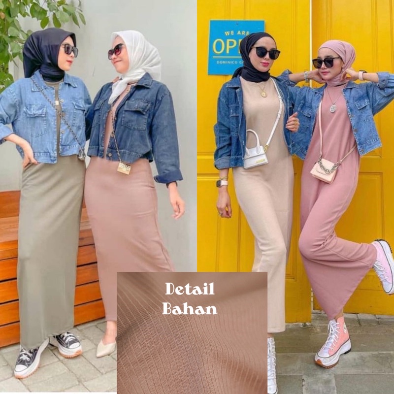 GFS FINELY APRIL KNIT INNER SPAN DRESS