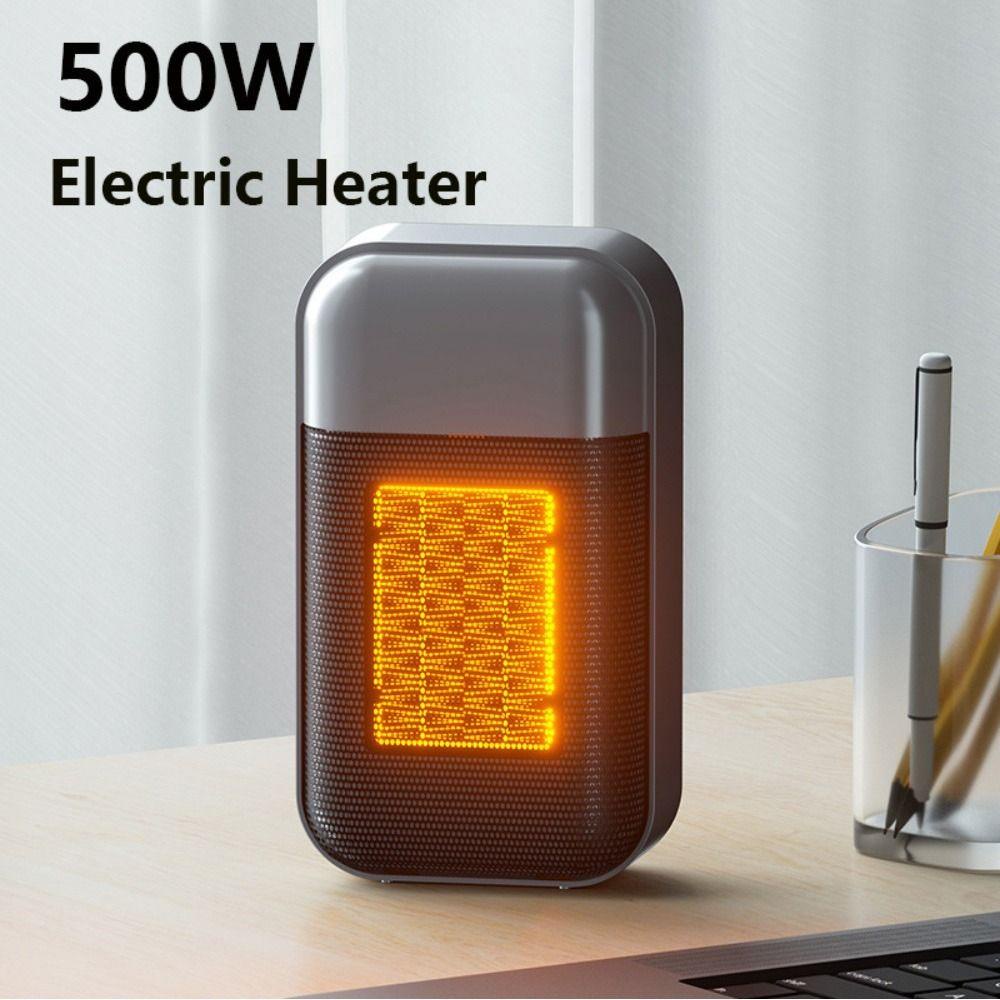 Solighter 500W Mini Heater Rumah Ruang Kantor Blower Penghangat Pemanas Udara Pemanas Cepat