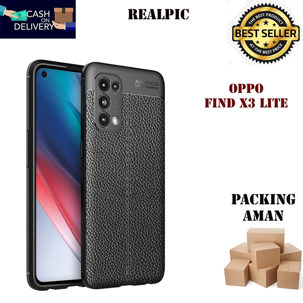 Case Auto Focus Oppo Find X3 Lite Leather Experience SoftCase Slim Ultimate / Casing Kulit