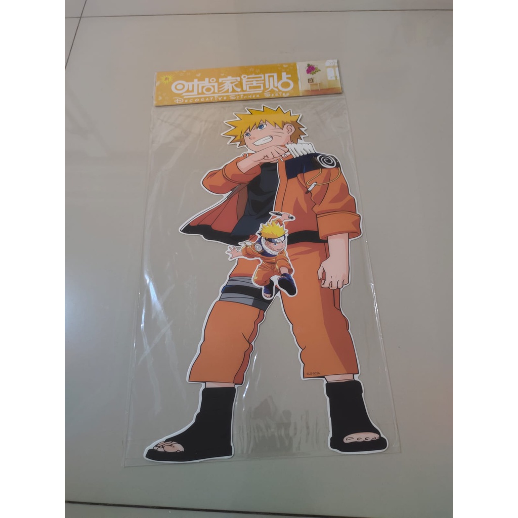 Sticker Dinding Hiasan Kamar Karakter Naruto & Ben 10