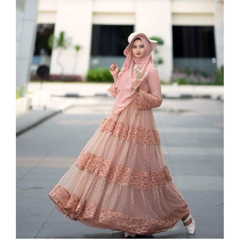 Dress Nayla Teracota by Rudeya Syari Ori