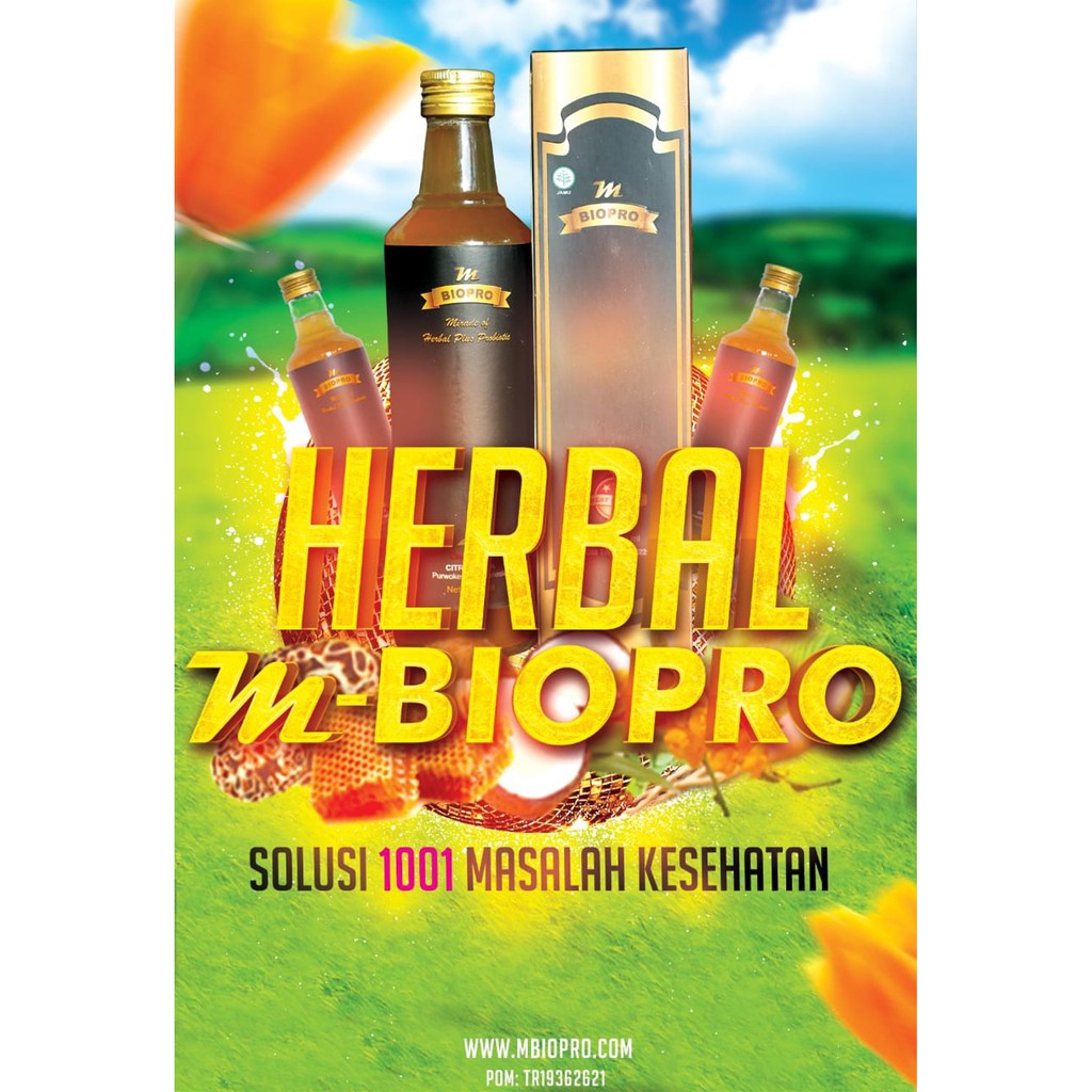 M BIOPRO ASLI HERBAL PROBIOTIK