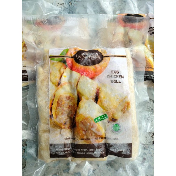 

EGG CHICKEN ROLL 250GR ISI 3 / LA CREME EGG CHICKEN ROLL