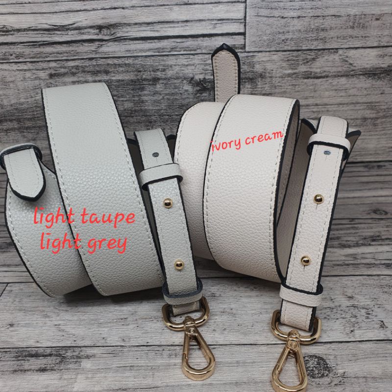 Aster adjustable Grained Leather bag strap / tali tas sling bag kulit