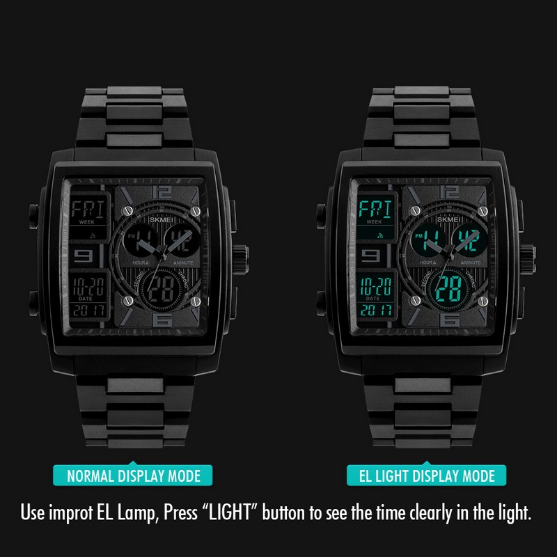 SKMEI 1274 Jam Tangan Pria Digital Analog Tali ABS Anti Air WATCHKITE WKOS