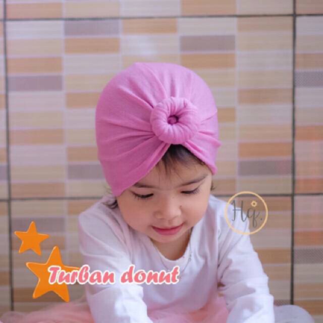 Turban Donat / Turban anak dan bayi donat usia 0-3 th all size  BY HQ