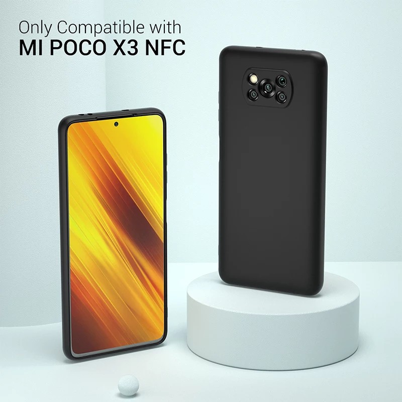 Xiaomi Poco X3 Pro / Poco X3 / X3 NFC Soft Case Slim Premium Silikon Black Matte Protection 2-IN-1