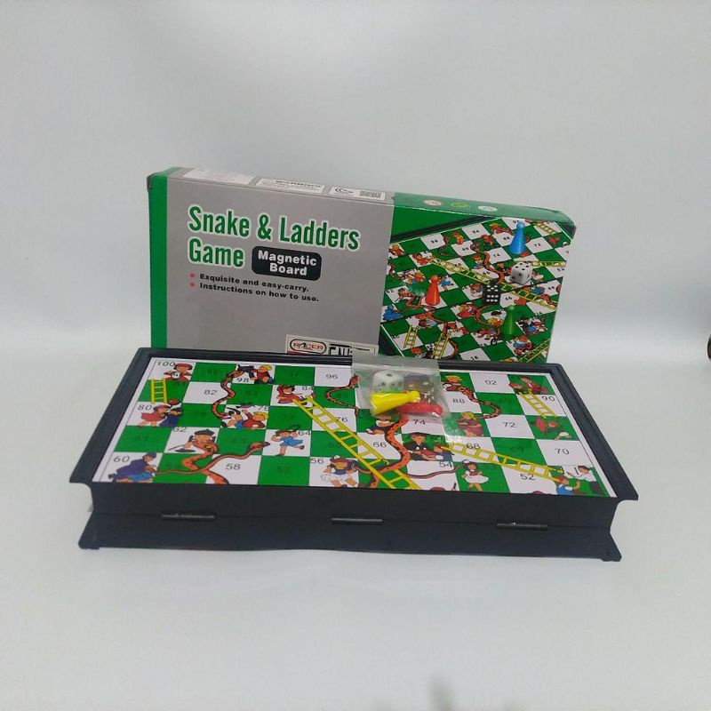 Mainan Ular Tangga Mainan Anak Snake and Ladders Magnet Mainan Edukasi Mainan Anak Anak