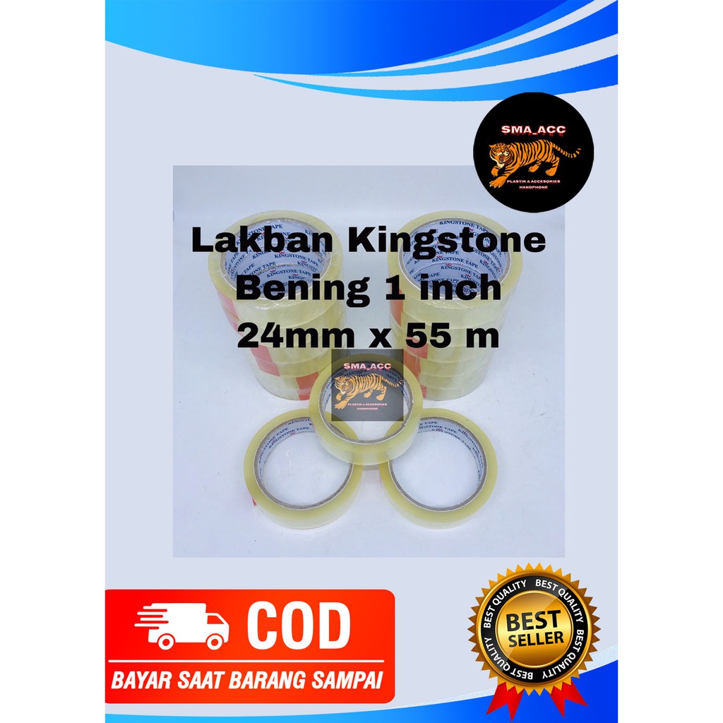 

Lakban KINGSTONE Bening 1 inch 24mm x 55 meter