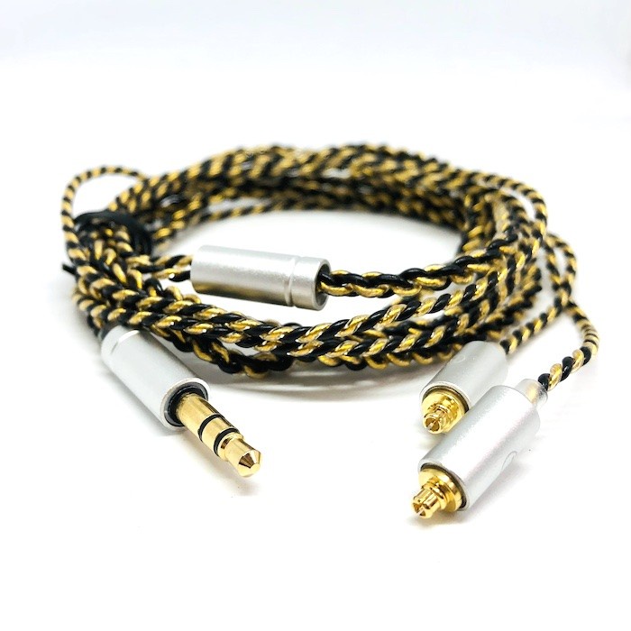 High End 120 Core MMCX Pin Crystal Copper Silver Plated Upgrade Cable