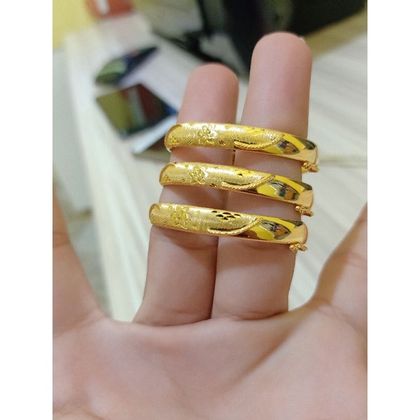 GELANG BANGKOK ANAK PERAK 925 LAPIS MAS 24K