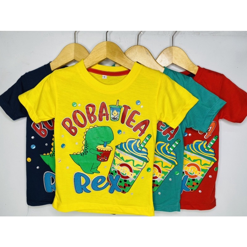 Kaos anak laki-laki-kaos BOBA TEA 1-10 tahun