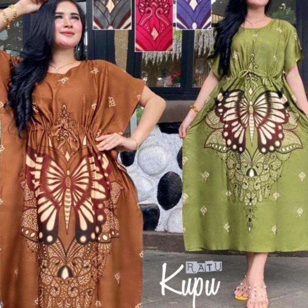 DASTER BATIK LOWO KALONG JUMBO XL LD 120 KEKINIAN LENGAN PENDEK / BAJU TIDUR WANITA RUMAHAN