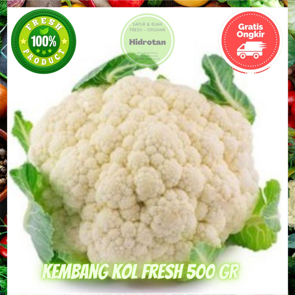 

Kembang Kol 500 gr | Paket Sayur Sayuran Segar Fresh Murah - Free Emas