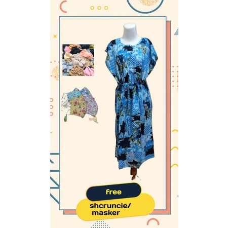 DASTER RUFFLE KERUT PINGGANG DASTER BUSUI RAFEL MURAH RAYON