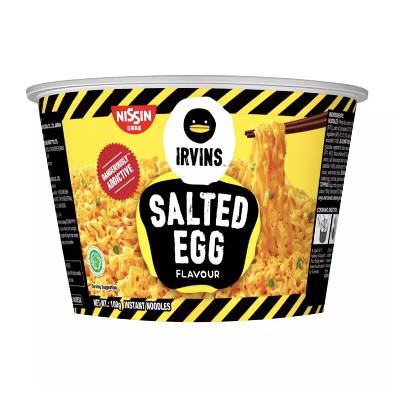 

Nissin Irvins Salted Egg Instant Noodle / Irvins Salted Egg Noodle 100 Gram