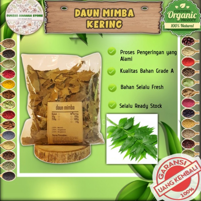 

Daun Mimba / Mimbo Kering 1 KG Alami Obat Herbal Azadirachta Indica